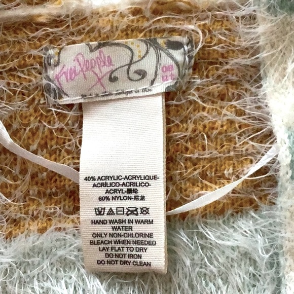 NWT Free People Sweater Cardigan Kimono Wrap Poncho Cozy Diamondback OS - Picture 2 of 9